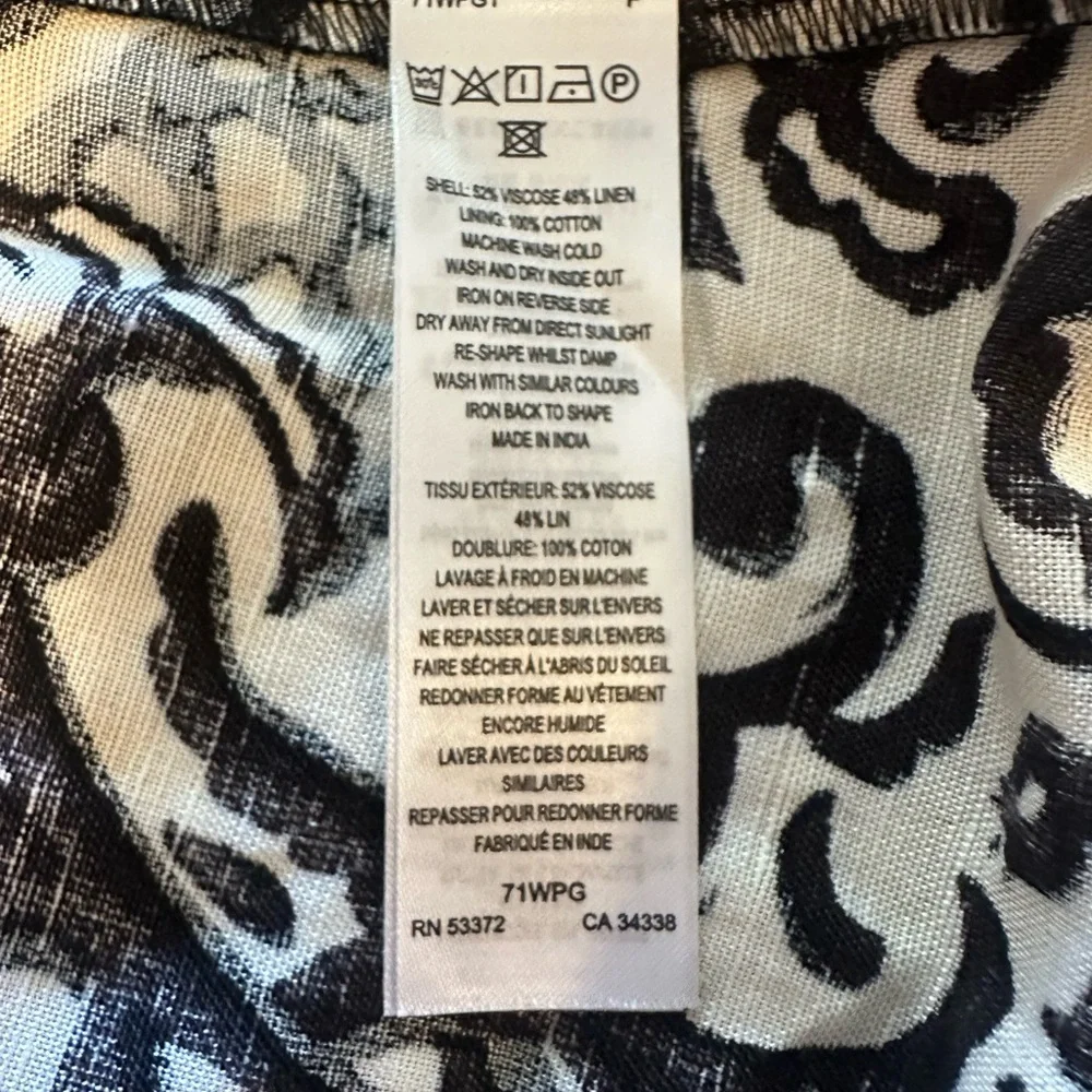 French Connection Classic Cream and Black Dress, Size 0 NWT - Picture 4 of 11
